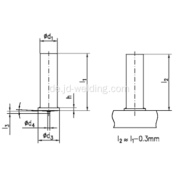 UT Unhreeded Studs Schweißstifte, Nicht-Thread-Schweißstud